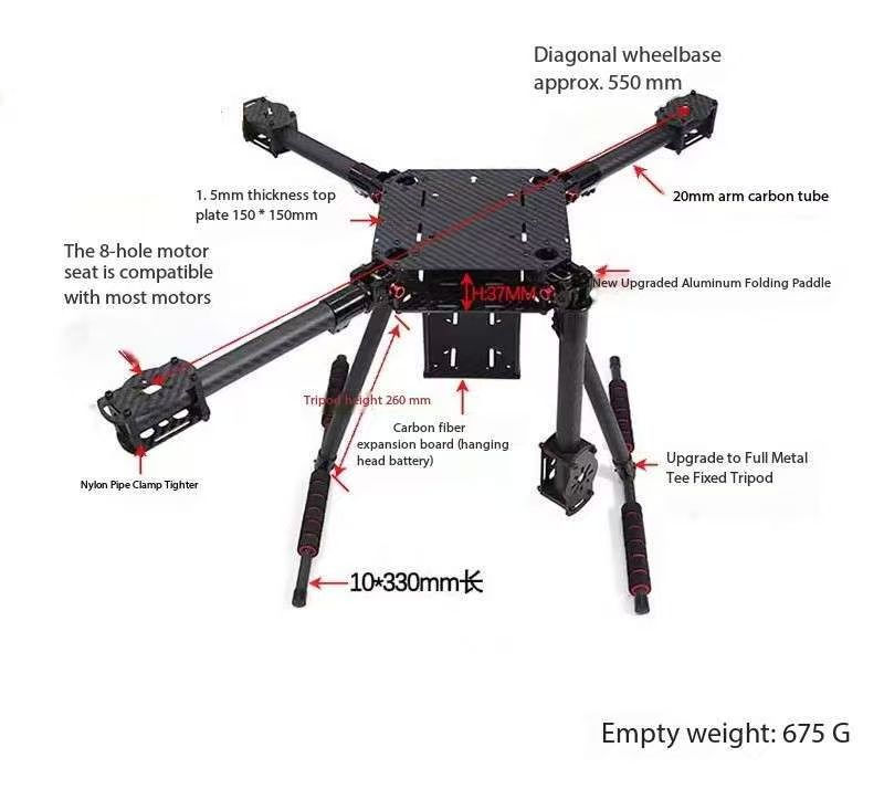 APStore Rangka Drone Quadcopte - Drone Kit Vtol ulasan dan harga